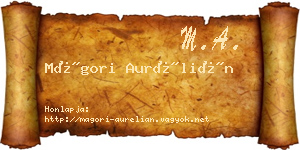 Mágori Aurélián névjegykártya